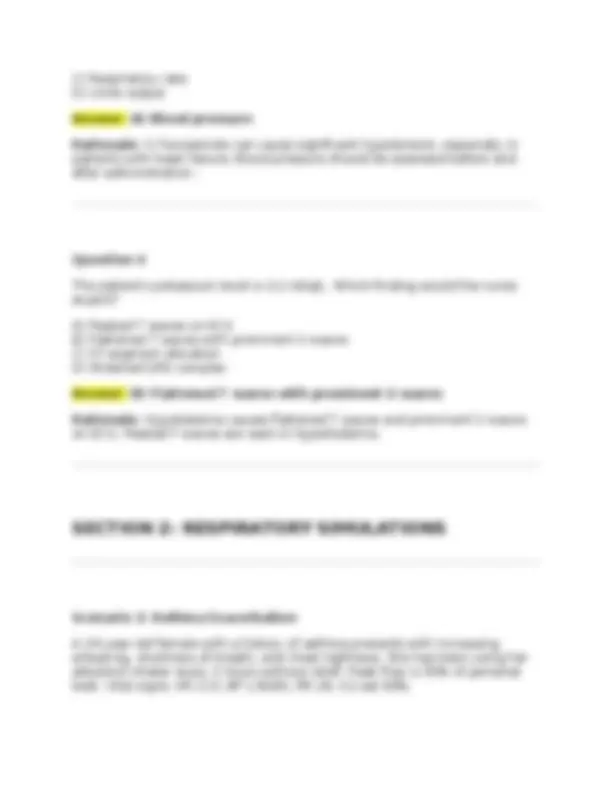 SECURE COMPREHENSIVE CLINICAL SIMULATION SAE (FORM 2020) Complete Study ...