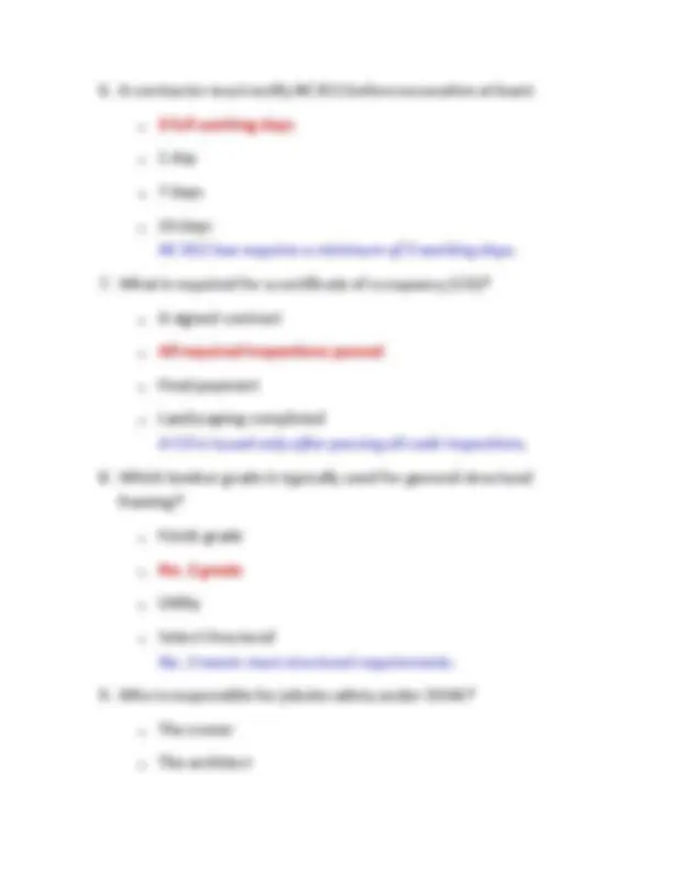 North Carolina Building Contractor Exam 2026 – Practice Questions with ...