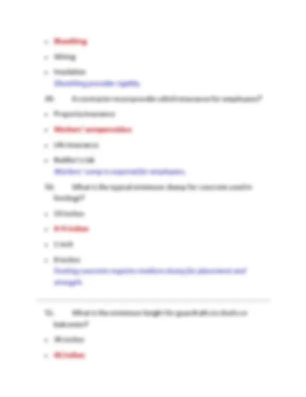 North Carolina Building Contractor Exam 2026 – Practice Questions with ...