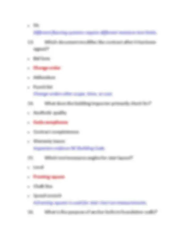 North Carolina Building Contractor Exam 2026 – Practice Questions with ...