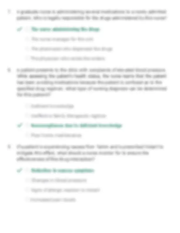 NURS 6521 Advanced Pharmacology Part 1 2026 | Latest Update 2026 | 100% ...