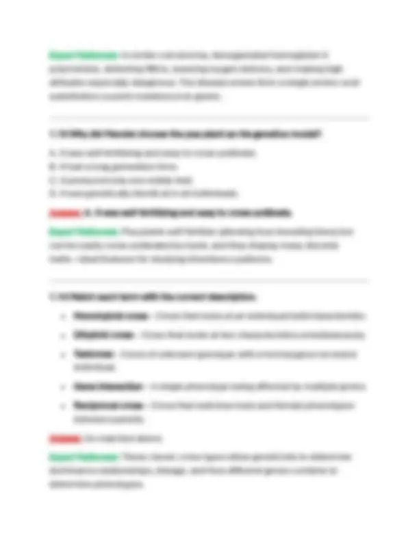 BIOD 210 Genetics Exam Questions & Answers (2026/2027) | Biology ...