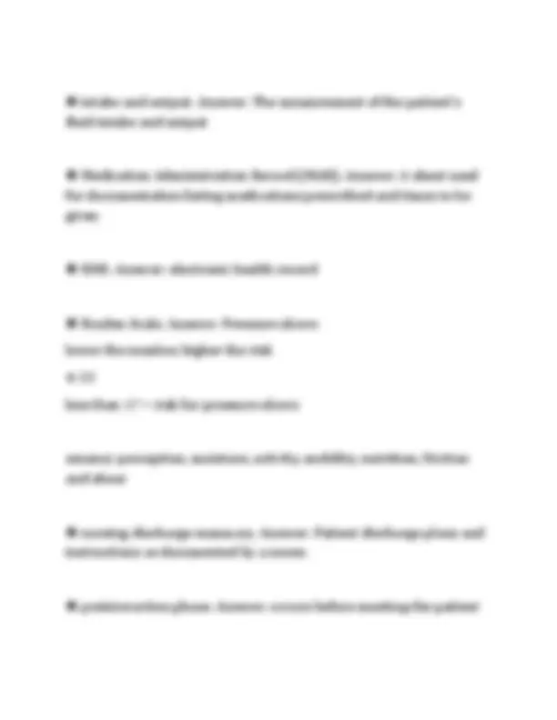 NUR 155 EXAM 2 FINAL PAPER 2026 COMPLETE QUESTIONS WITH SOLUTIONS ...
