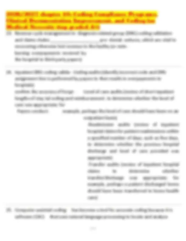 2026/2027 chapter 10: Coding Compliance Programs, Clinical ...
