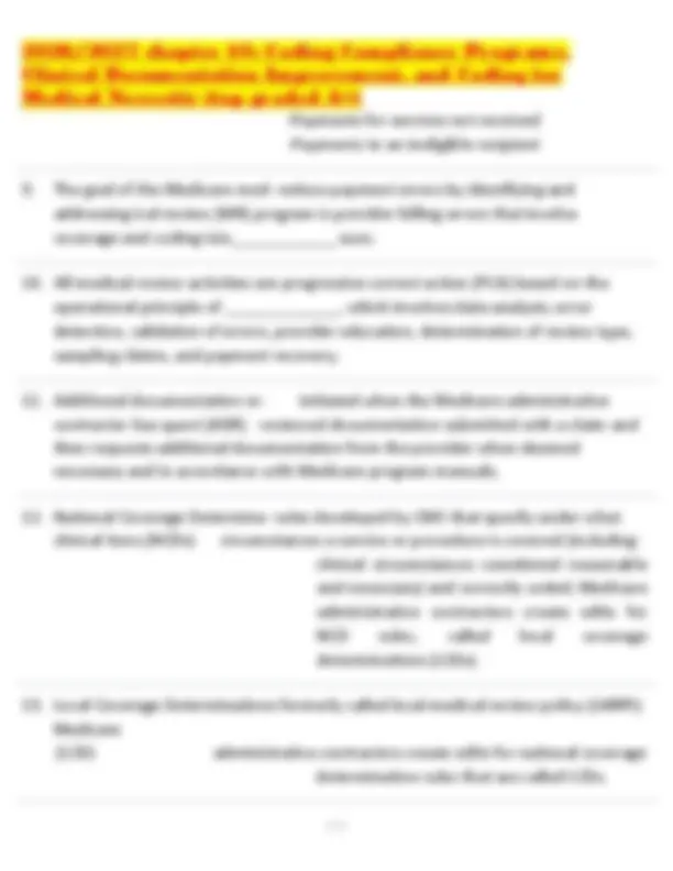 2026/2027 chapter 10: Coding Compliance Programs, Clinical ...