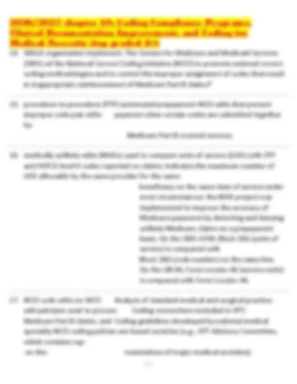 2026/2027 chapter 10: Coding Compliance Programs, Clinical ...