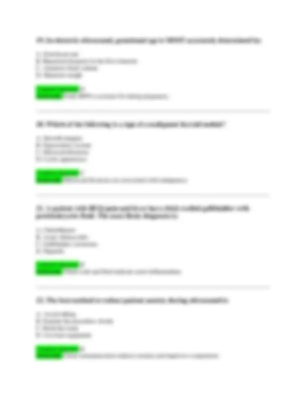 Sonography Canada (Generalist) Exam 1 Practice Questions & Answers ...