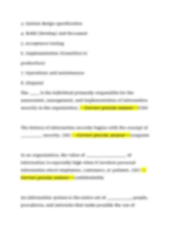 Information Security Fundamentals – Final Exam Study Guide 2026/2027 ...