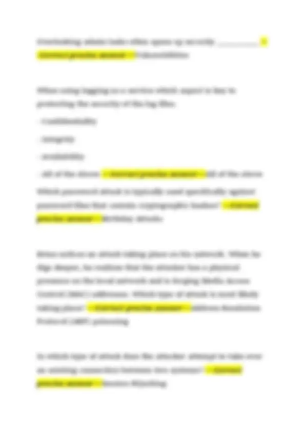 Information Security Fundamentals – Final Exam Study Guide 2026/2027 ...