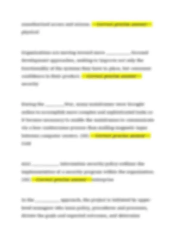 Information Security Fundamentals – Final Exam Study Guide 2026/2027 ...