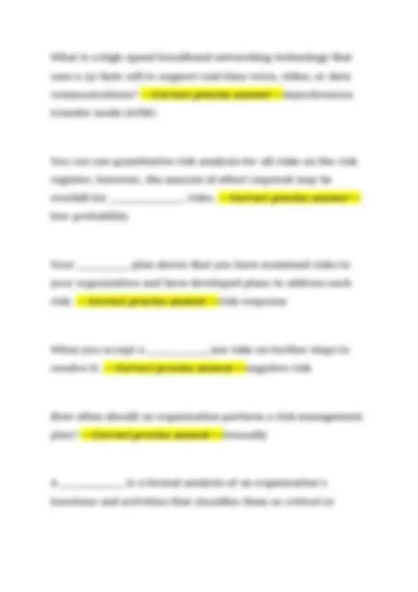 Information Security Fundamentals – Final Exam Study Guide 2026/2027 ...