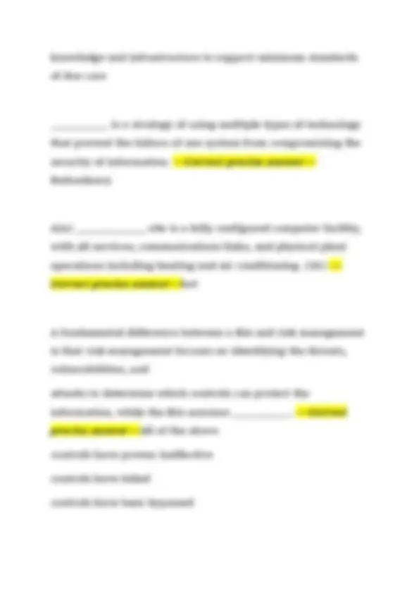 Information Security Fundamentals – Final Exam Study Guide 2026/2027 ...