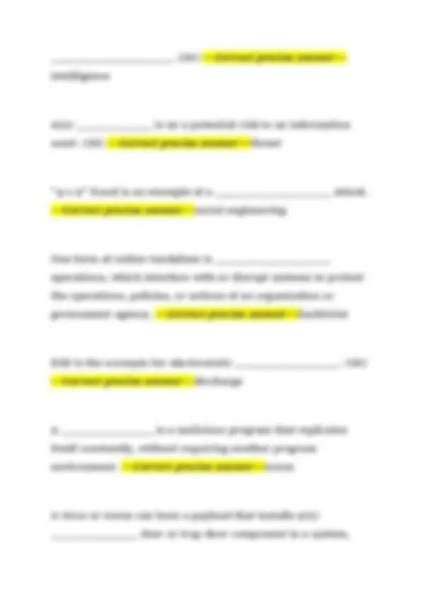 Information Security Fundamentals – Final Exam Study Guide 2026/2027 ...
