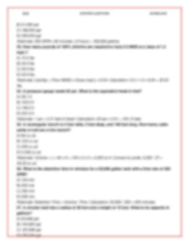 Water Math Test 2026 Water Distribution Operator Math Exam: 250+ Solved Questions ...
