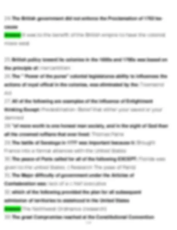 US History 1 CLEP 2026 Questions and Verified Answers Graded A+ | Exams ...
