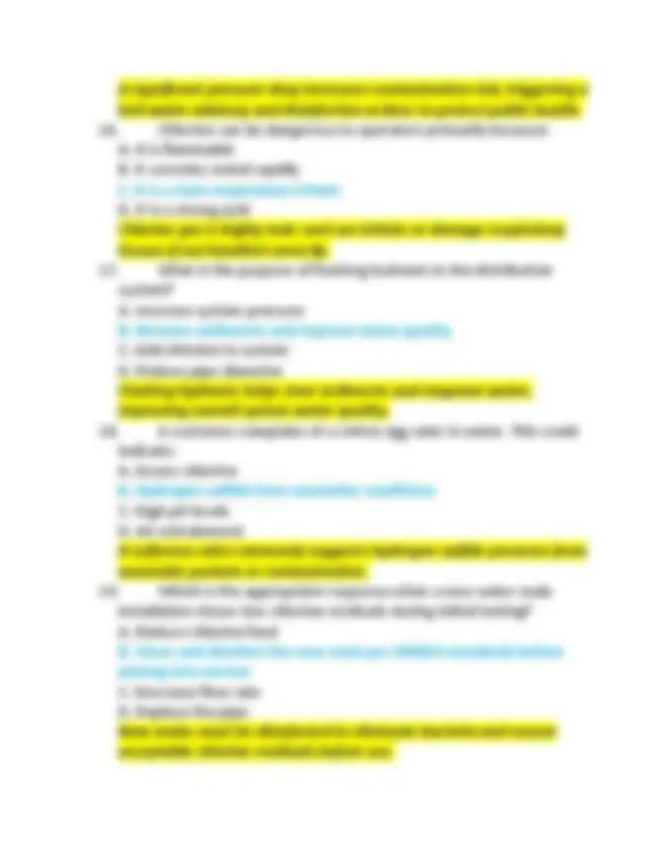 Arizona Distribution System Operator Certification Exam – Grade 3 Exam ...