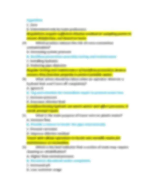 Arizona Distribution System Operator Certification Exam – Grade 3 Exam ...