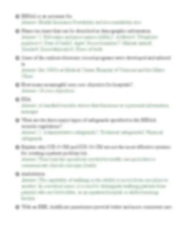 Ict Computer Components WGU C816 TASK 1 – EHR IMPLEMENTATION PRACTICE EXAMINATION 2026 ...