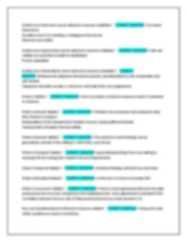 AQA A LEVEL PSYCHOLOGY PAPER 2: RESEARCH METHODS {Questions With 100% ...