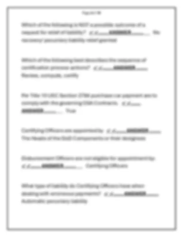 CLG 006 CERTIFYING OFFICER 2026 EXAM QUESTION AND ANSWER | Exams ...