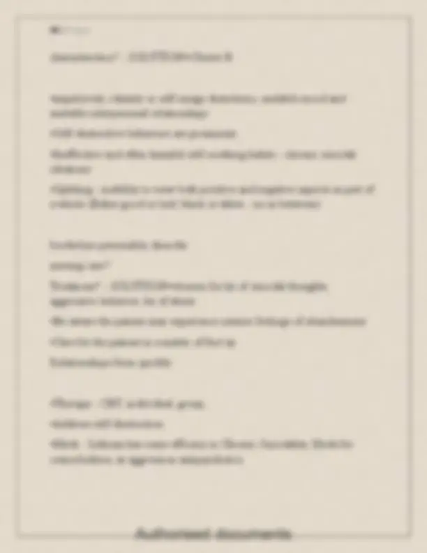 NUR 256 Mental Health Exam 3 Study Guide | Exams Health psychology ...
