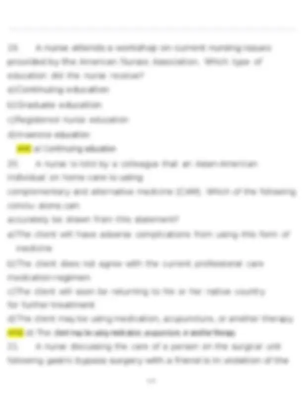 NR 222 Health & Wellness Exam 1 Actual Questions and Verified Answers ...