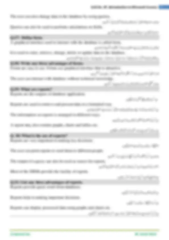 Computer Science 2nd Year - IT Series Short Questions (Units 1-10) Full ...