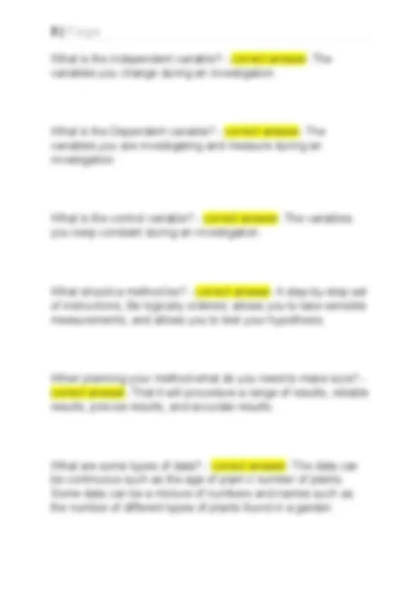 BTEC APPLIED SCIENCE UNIT 3 WITH QUESTIONS AND ANSWERS LATEST UPDATE ...