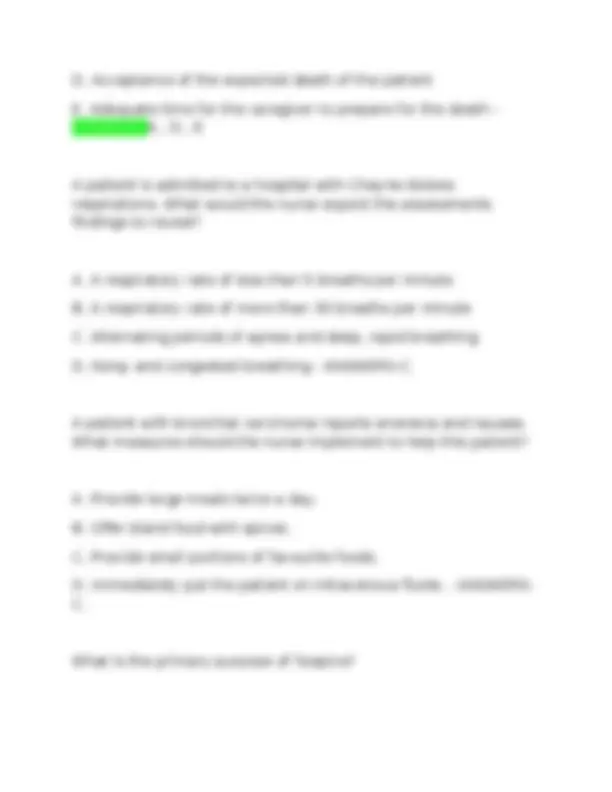 Palliative & Hospice Care Clinical Test Bank (2025/2026 Edition) | 300 ...