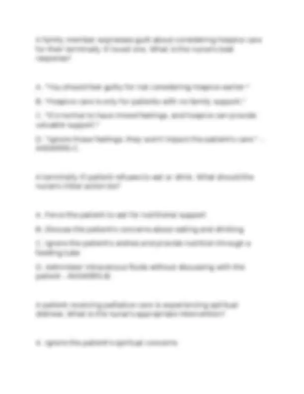 Palliative & Hospice Care Clinical Test Bank (2025/2026 Edition) | 300 ...