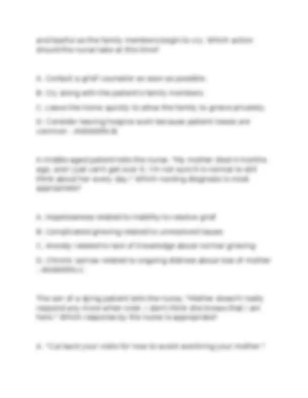 Palliative & Hospice Care Clinical Test Bank (2025/2026 Edition) | 300 ...