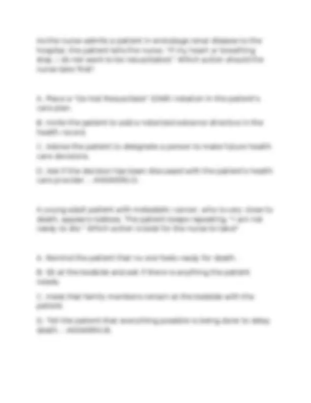 Palliative & Hospice Care Clinical Test Bank (2025/2026 Edition) | 300 ...