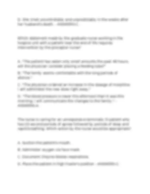 Palliative & Hospice Care Clinical Test Bank (2025/2026 Edition) | 300 ...