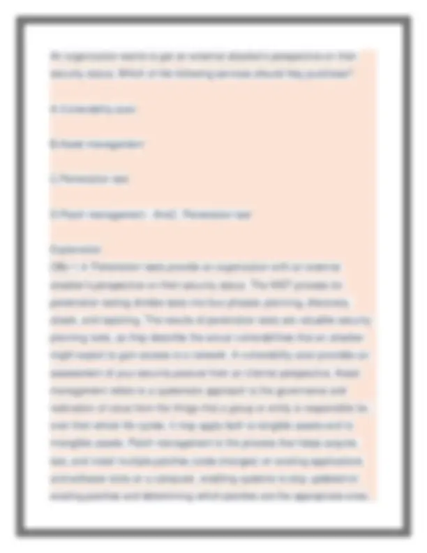 Jason Dion's CySA+ Practice Exam 1 Q&amp;A. 2026-2027 Edition Graded A | Exams Cybercrime ...
