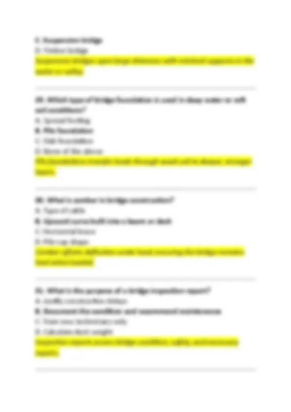 Bridge Example Question Exam Bridge Construction Technician Certification – Entry Level: 2026 ...