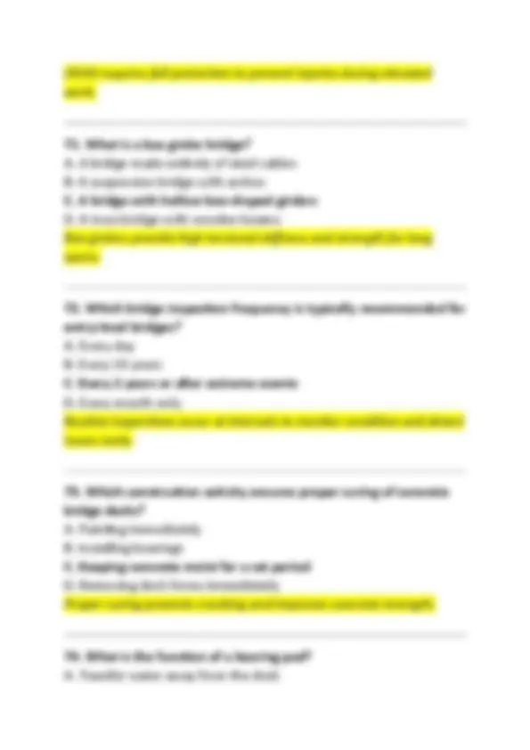 Bridge Example Question Exam Bridge Construction Technician Certification – Entry Level: 2026 ...
