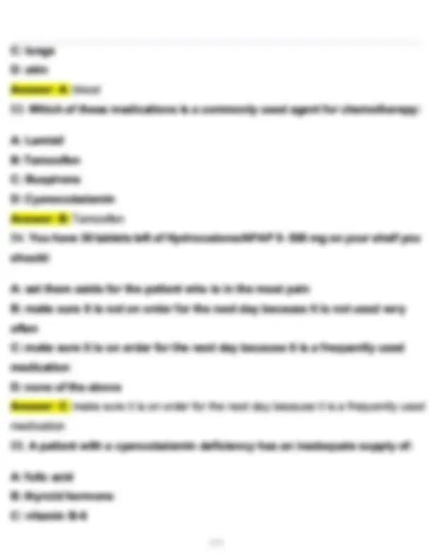 PTCB Practice Exam 8 Actual 2026 Updated Questions and Correct Answers ...