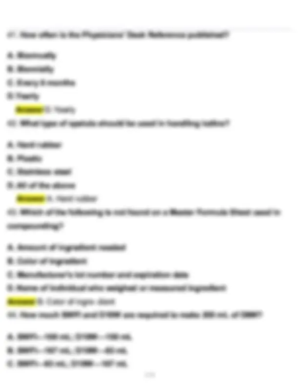 PTCB Practice Exam 5 Actual 2026 Updated Questions and Correct Answers ...