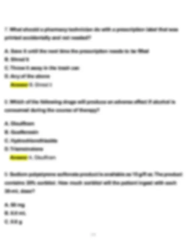 PTCB Practice Exam 5 Actual 2026 Updated Questions and Correct Answers ...
