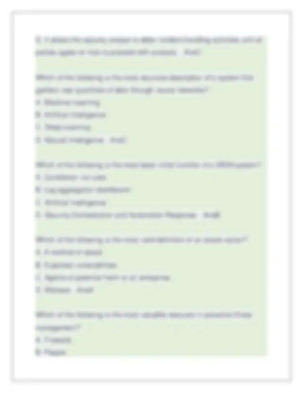 CompTIA CySA+ CS0-002 Practice Questions & Answers. Latest 2026-2027 ...