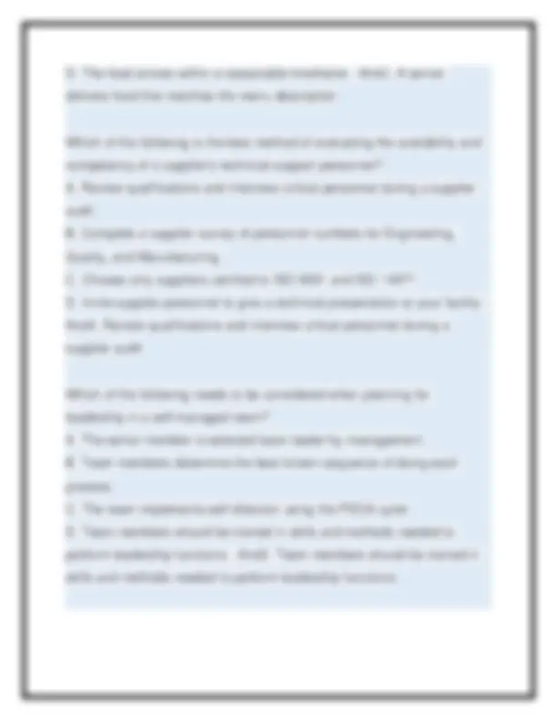 ASQ CQE Certification Exam Sample Questions& Answers. Latest 2026-2027 ...