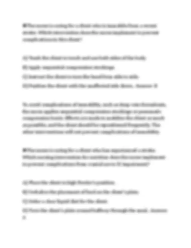 MEDICAL SURGICAL NURSING ACTUAL PAPER 2026 QUESTIONS WITH SOLUTIONS ...