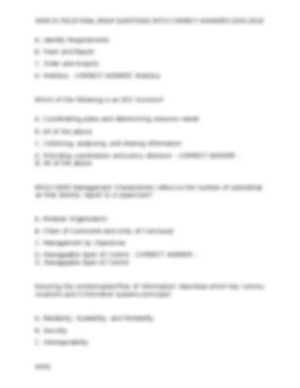 NIMS IS-700.B FINAL EXAM QUESTIONS WITH CORRECT ANSWERS 2025-2026 ...