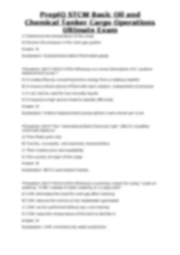 PrepIQ STCW Basic Oil and Chemical Tanker Cargo Operations Ultimate ...