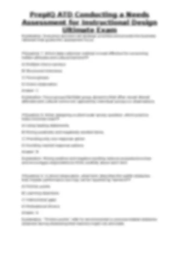 PrepIQ ATD Conducting a Needs Assessment for Instructional Design ...