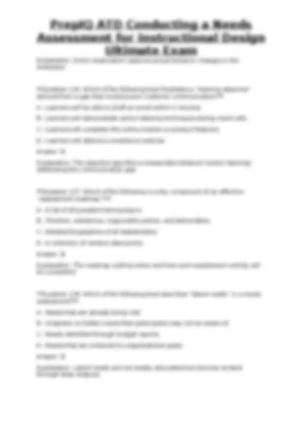 PrepIQ ATD Conducting a Needs Assessment for Instructional Design ...