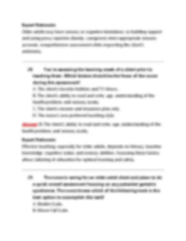 Galen NUR 257 Exam 2 Questions & Answers - Aging Concepts (2026) PDF ...