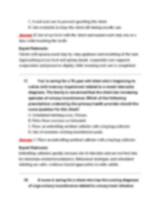 Galen NUR 257 Exam 2 Questions & Answers - Aging Concepts (2026) PDF ...