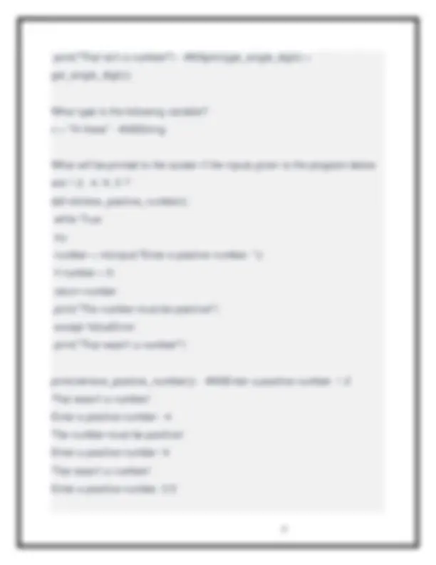 Programming Midterm PYTHON Test. Questions & Correct Answers Latest ...