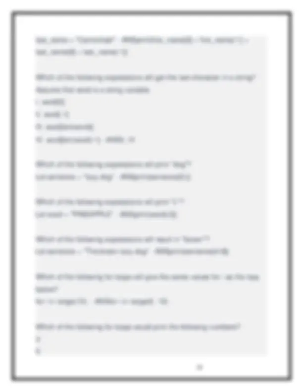 Programming Midterm PYTHON Test. Questions & Correct Answers Latest ...